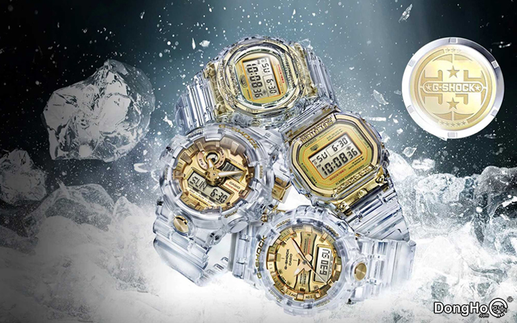 Casio Kỷ Niệm 35 Năm Với Loạt Đồng Hồ G-Shock Glacier Gold