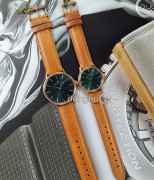 Đồng hồ August Berg Cặp (10140A11LBN20 - 10232A11LBN20) Kính Sapphire - Quartz (Pin) Dây Da - Chính Hãng