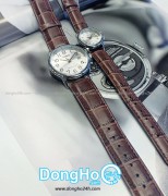 Casio Cặp (MTP-V002L-7B2UDF - LTP-V002L-7B2UDF) Quartz (Pin) Dây Da - Chính Hãng
