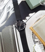 Đồng hồ August Berg 10240F01MBK - Nam - Kính Sapphire - Quartz (Pin) Dây Kim Loại - Chính Hãng - Size 40mm