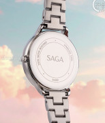 Đồng hồ Saga Chroma Dance 54390-SVWTSV-2 - Nữ - Quartz (Pin) - Mặt Số Đổi Màu - Đính Pha Lê - Size Mặt 34mm