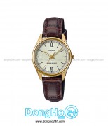 Casio Cặp (MTP-V005GL-9B - LTP-V005GL-9B) Quartz (Pin) Dây Da - Chính Hãng