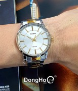 Casio Cặp (MTP-1303SG-7AV - LTP-1303SG-7AV) Quartz (Pin) Dây Kim Loại - Chính Hãng