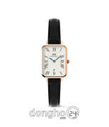 Đồng hồ Daniel Wellington Quadro Roman Numerals Date Sheffield DW00100862 - Nữ - Quartz (Pin) Dây Da - Chính Hãng - Size Mặt 20*26mm