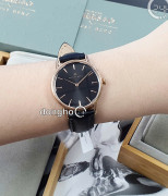 Đồng hồ August Berg 10232B01LBK - Nữ - Kính Sapphire - Quartz (Pin) Dây Da - Chính Hãng - Size 32mm