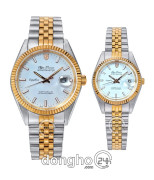 Đồng hồ Olym Pianus Cặp (OP89322GSR-T-CV - OP68322L29SR-T-CV) Kính Sapphire - Quartz (Pin) Dây Kim Loại - Chính Hãng - Size Mặt (40mm - 30mm)