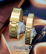 Đồng hồ Casio Cặp (MTP-V004G-9B - LTP-V004G-9B) Quartz (Pin) Dây Kim Loại - Chính Hãng