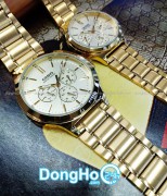 Casio Cặp (MTP-V300G-9AUDF - LTP-V300G-9AUDF) Quartz (Pin) Dây Kim Loại - Chính Hãng
