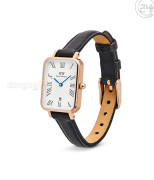 Đồng hồ Daniel Wellington Quadro Roman Numerals Date Sheffield DW00100862 - Nữ - Quartz (Pin) Dây Da - Chính Hãng - Size Mặt 20*26mm