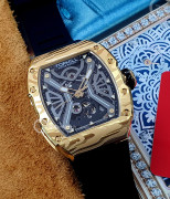 Đồng hồ Tophill Skeleton TUT003G.GB2158 - Nam - Kính Sapphire - Automatic (Tự Động) Dây Nhựa - Chính Hãng - Size 41mm