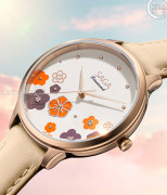 Đồng hồ Saga Chroma Dance 54390-LGCRYL-2 - Nữ - Quartz (Pin) - Mặt Số Đổi Màu - Đính Kim Cương - Size Mặt 34mm