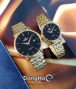SRWATCH Cặp (SG1075.1401TE - SL1075.1401TE) Kính Sapphire - Quartz (Pin)  Chính Hãng