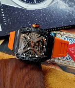 Đồng hồ Tophill Skeleton TUT003G.GR8158 - Nam - Kính Sapphire - Automatic (Tự Động) Dây Nhựa - Chính Hãng - Size 41mm