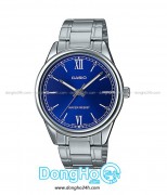 Casio Cặp (MTP-V005D-2B1 - LTP-V005D-2B1) Quartz (Pin) Dây KIm Loại - Chính Hãng