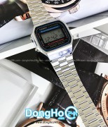 Đồng hồ Casio Digital A168WA-1WDF - Unisex - Quartz (Pin) Dây Kim Loại - Chính Hãng - Size Mặt 36.3*38.6mm