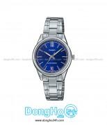 Casio Cặp (MTP-V005D-2B1 - LTP-V005D-2B1) Quartz (Pin) Dây KIm Loại - Chính Hãng