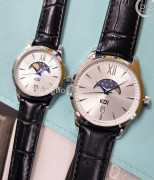 Đồng hồ Cặp KOI Moonphase (K006.403.65.2.05.03.07 - K006.103.65.2.05.03.07) - Kính Sapphire – Quartz (Pin) - Mặt Số (39mm - 29mm)