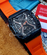 Đồng hồ Tophill Skeleton TUT003G.GR8158 - Nam - Kính Sapphire - Automatic (Tự Động) Dây Nhựa - Chính Hãng - Size 41mm