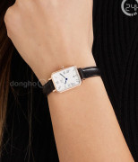 Đồng hồ Daniel Wellington Quadro Roman Numerals Date Sheffield DW00100862 - Nữ - Quartz (Pin) Dây Da - Chính Hãng - Size Mặt 20*26mm