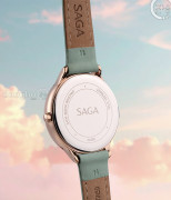 Đồng hồ Saga Chroma Dance 54390-LGCRGR-2 - Nữ - Quartz (Pin) - Mặt Số Đổi Màu - Đính Kim Cương - Size Mặt 34mm