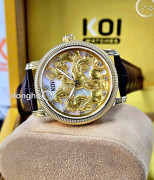 Đồng hồ Koi Bát Mã K009.436.63.2.29.36.04 - Nam - Kính Sapphire - Quartz (Pin) Dây Da - Mặt Số 40mm