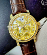 Đồng hồ Koi Bát Mã K009.436.63.2.29.36.04 - Nam - Kính Sapphire - Quartz (Pin) Dây Da - Mặt Số 40mm