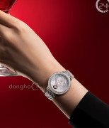 Đồng hồ Saga Dancing Heart 53766-SVSVSV-2 - Nữ - Kính Cứng - Quartz (Pin) Đính Đá Pha Lê - Mặt Số 34mm