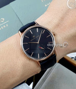Đồng hồ August Berg 10140B01LBK - Nam - Kính Sapphire - Quartz (Pin) Dây Da - Chính Hãng - Size 40mm