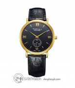 Đồng hồ Tophill TA021G.PB2197 - Nam - Kính Sapphire - Quartz (Pin) Dây Da - Chính Hãng