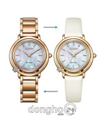 Đồng hồ Citizen EM1093-61D - Nữ - Kính Sapphire - Eco-Drive (Năng Lượng Ánh Sáng) Dây Kim Loại - Chính Hãng - Size 31.2mm