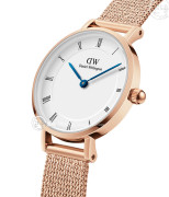 Đồng hồ Daniel Wellington Petite Roman Numerals Melrose DW00100681 - Nữ - Quartz (Pin) Dây Kim Loại - Chính Hãng - Size 28mm