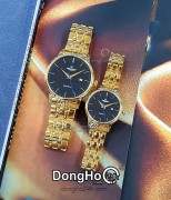 SRWATCH Cặp (SG1075.1401TE - SL1075.1401TE) Kính Sapphire - Quartz (Pin)  Chính Hãng
