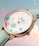 Đồng hồ Saga Chroma Dance 54390-LGCRGR-2 - Nữ - Quartz (Pin) - Mặt Số Đổi Màu - Đính Kim Cương - Size Mặt 34mm