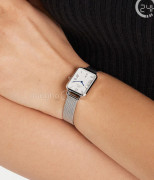 Đồng hồ Daniel Wellington Quadro Roman Numerals Date Sheffield DW00100863 - Nữ - Quartz (Pin) Dây Kim Loại - Chính Hãng - Size Mặt 20*26mm