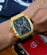 Đồng hồ Tophill Skeleton TUT003G.GB2158 - Nam - Kính Sapphire - Automatic (Tự Động) Dây Nhựa - Chính Hãng - Size 41mm