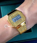 Đồng hồ Casio Digital A168WG-9WDF - Unisex - Quartz (Pin) Dây Kim Loại - Chính Hãng