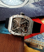 Đồng hồ Tophill Skeleton TUT003G.GB1158 - Nam - Kính Sapphire - Automatic (Tự Động) Dây Nhựa - Chính Hãng - Size 41mm