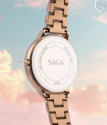 Đồng hồ Saga Chroma Dance 54390-LGWTLG-2 - Nữ - Quartz (Pin) - Mặt Số Đổi Màu - Đính Pha Lê - Size Mặt 34mm