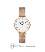 Đồng hồ Daniel Wellington Petite Roman Numerals Melrose DW00100681 - Nữ - Quartz (Pin) Dây Kim Loại - Chính Hãng - Size 28mm