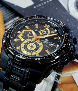 Đồng hồ Casio Edifice EFR-539BK-1AV - Nam - Quartz (Pin) Dây Kim Loại - Chính Hãng - Size 49.5mm