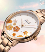 Đồng hồ Saga Chroma Dance 54390-LGCRLG-2 - Nữ - Quartz (Pin) - Mặt Số Đổi Màu - Đính Kim Cương - Size Mặt 34mm