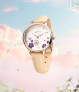 Đồng hồ Saga Chroma Dance 54390-LGCRYL-2 - Nữ - Quartz (Pin) - Mặt Số Đổi Màu - Đính Kim Cương - Size Mặt 34mm