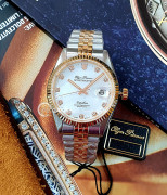 Đồng hồ Olym Pianus OP89322AGSR-T - Nam - Kính Sapphire - Automatic (Tự Động) Dây Kim Loại - Chính Hãng -  Size Mặt 40mm