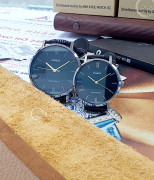 Đồng hồ Casio Cặp (MTP-VT01L-1B - LTP-VT01L-1B) Quartz (Pin) Dây Da - Chính Hãng