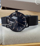 Đồng hồ August Berg 10240F01MBK - Nam - Kính Sapphire - Quartz (Pin) Dây Kim Loại - Chính Hãng - Size 40mm