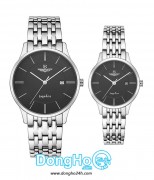 SRWATCH Cặp (SG1073.1101TE - SL1073.1101TE) Kính Sapphire - Quartz (Pin)  Chính Hãng