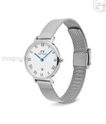 Đồng hồ Daniel Wellington Petite Roman Numerals Date DW00100858 - Nữ - Quartz (Pin) Dây Kim Loại - Chính Hãng - Size Mặt 28mm