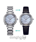 Đồng hồ Citizen EM1090-60D - Nữ - Kính Sapphire - Eco-Drive (Năng Lượng Ánh Sáng) Dây Kim Loại - Chính Hãng - Size 31.2mm