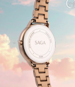 Đồng hồ Saga Chroma Dance 54390-LGCRLG-2A - Nữ - Quartz (Pin) - Mặt Số Đổi Màu - Đính Kim Cương - Size Mặt 34mm