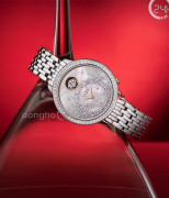Đồng hồ Saga Dancing Heart 53766-SVSVSV-2 - Nữ - Kính Cứng - Quartz (Pin) Đính Đá Pha Lê - Mặt Số 34mm